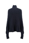 Wool and cashmere blend knitted cape - 2