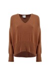 Box model V-neck sweater - 1