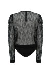 Body in pizzo con rouches - 2