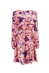 Patterned dress with buttons - 2