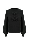 Pullover con decorazione in misto angora - 1