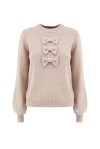 Pullover con decorazione in misto angora - 1