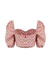 Crop-top fantasia floreale - 2