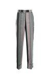 Contrasting maxi-striped lurex trousers - 1