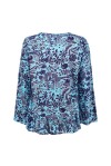 Blusa con laccio regolabile in seta indiana - 2