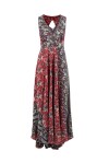 Long ethnic patterned dress in Indian silk - 1
