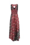 Long ethnic patterned dress in Indian silk - 2