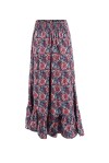 Asymmetrical gypsy skirt with ethnic pattern - 2