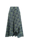 Ethnic patterned split skirt - 1