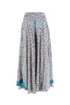 Wide ethnic patterned trousers in Indian silk - 2