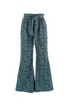 Ethnic patterned elephant flare trousers - 1