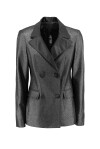 Lurex double-breasted blazer - 1