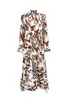Long dress with geometric pattern - 1
