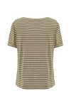 Striped boat neck sweater - 2