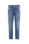 Jeans Manu modello straight con rotture - 1