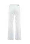 White denim trousers with front pockets decoration - 2