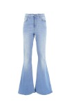 Jeans flare a vita alta - 1