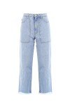 Jeans straight leg con tasconi frontali - 1