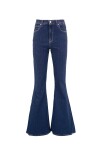 Jeans flare a vita alta - 1