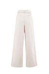 Pantaloni wide leg con elastico in vita - 2