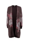 Maxi Cardigan a fantasia floreale - 1