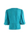 Blusa jacquard floreale - 2