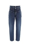 Jeans modello Mom con doppia cinta - 1