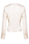 Blusa in seta con incrocio frontale - 2