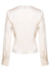 Silk blouse with front crossover - 2