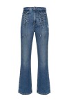 Jeans flare con stringhe - 1