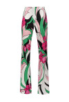 Flare trousers flower print - 1
