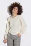 Crewneck sweater with button application - 3
