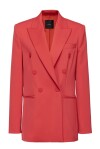 Blazer dritto in satin lucido - 1