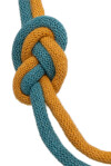 Two-tone necklace woven with knots - 2