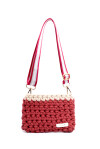Two-tone clutch bag with shoulder strap - 1
