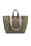 Maxi bag with imitation leather finishes - 1