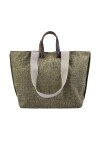 Maxi bag with imitation leather finishes - 2