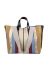 Maxi bag with imitation leather finishes - 2