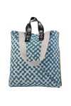 Shopping bag with faux leather handle - 2