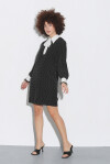 Micro patterned shirt dress - 4