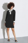 Vestito camicia micro fantasia - 1