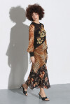 Long multi patterned dress - 4