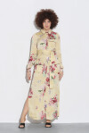 Vestito lungo chemisier a fiori - 4