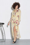 Long shirt dress with flowers - 3