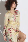 Long shirt dress with flowers - 4