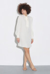 Minidress with puff sleeves - 3
