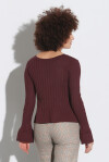 Microcardigan in maglia a coste - 2