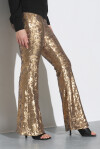 Pantaloni a zampa full paillettes - 4