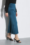 Pantaloni aderenti con fondo a balze - 4