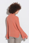Blusa con fusciacca e maniche a campana - 2